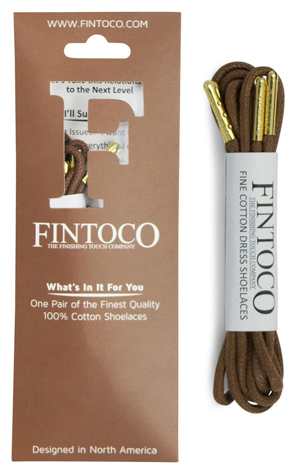 Dark Chocolate Brown Waxed Dress Shoelaces with Metal Tips Dark Chocolate Brown Waxed Dress Shoelaces with Metal Tips