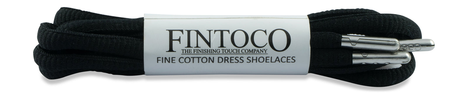 Oval Athletic Shoelaces - Black with Silver Tips