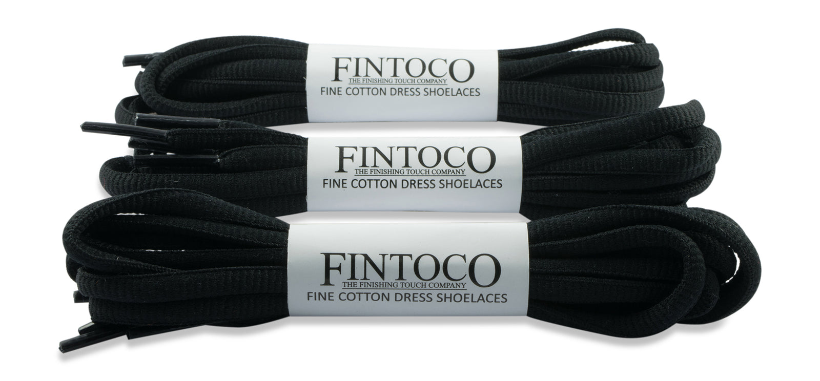 Oval Athletic Shoelaces - Black