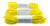 Oval Athletic Shoelaces - Neon Yellow