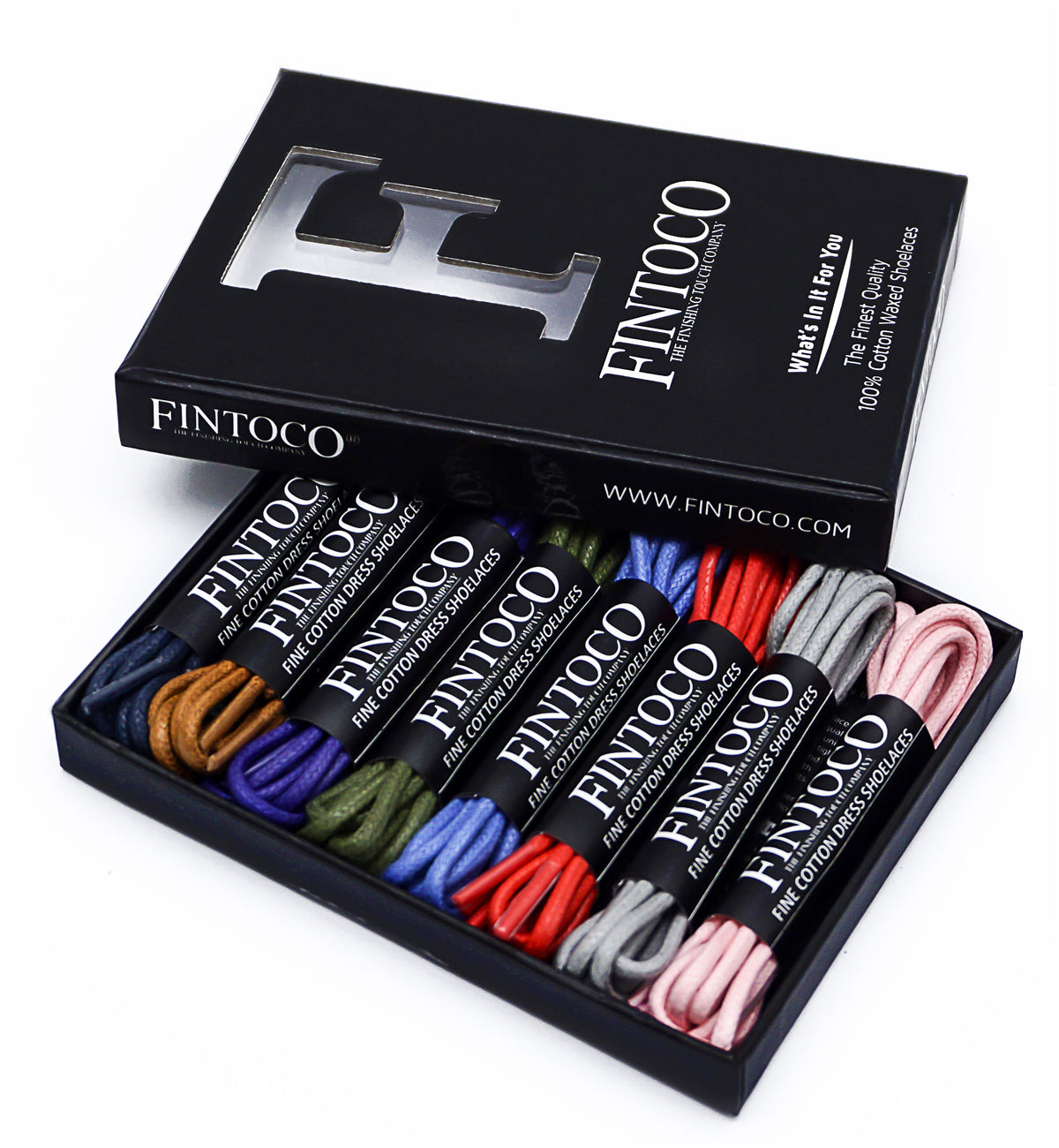 8 Pairs of Dress Shoelaces - Gift Set