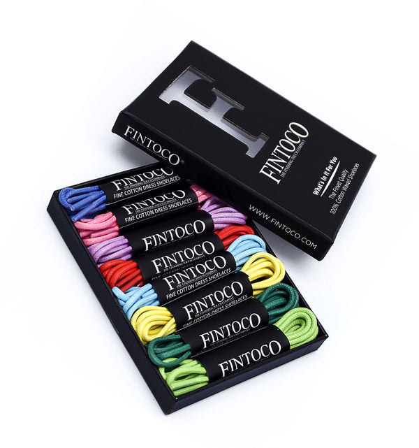 8 Pairs of Dress Shoelaces - Gift Set 8 Pairs of Dress Shoelaces - Gift Set